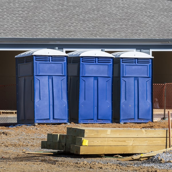 what is the maximum capacity for a single portable toilet in Faber Virginia